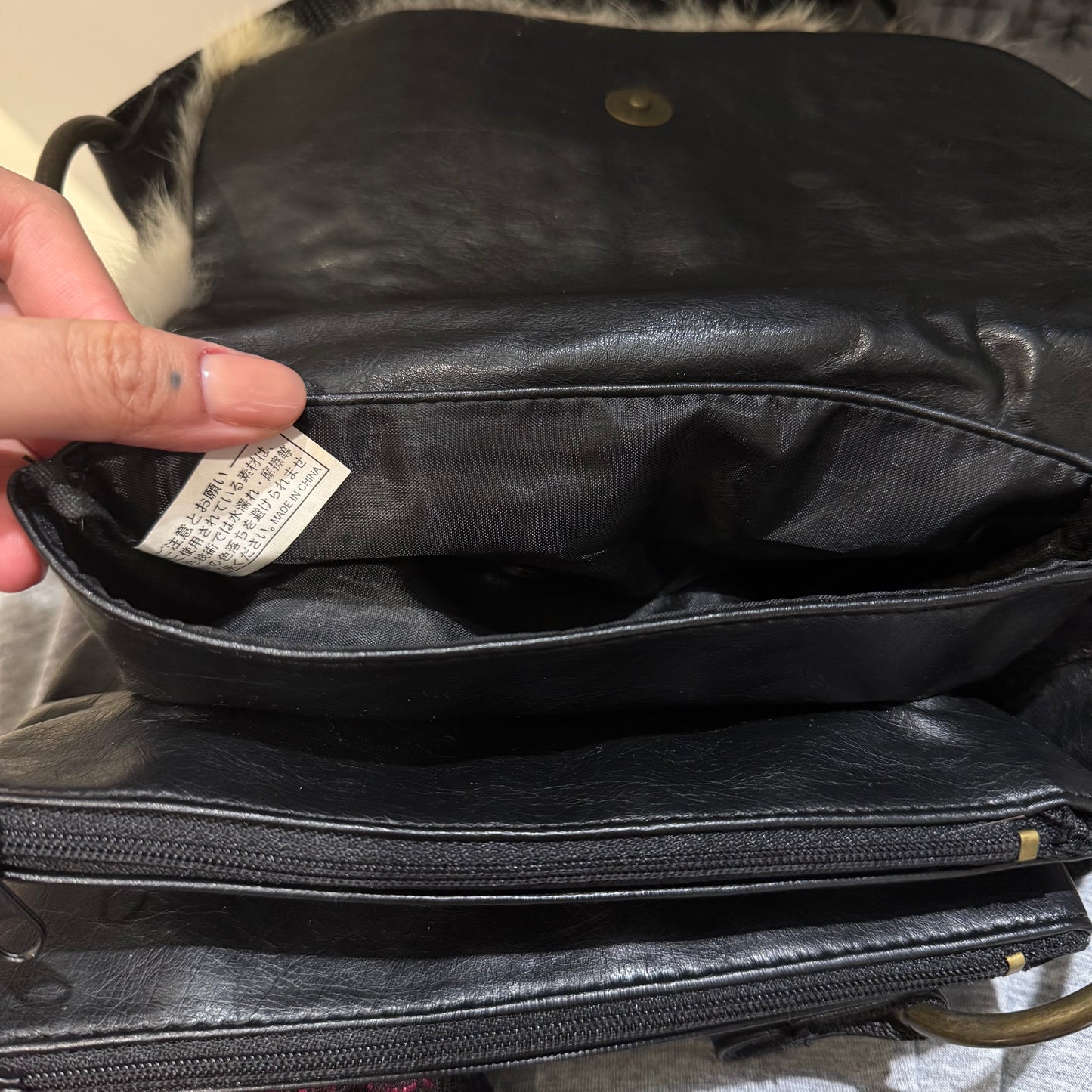 Fur sheepskin fannypack