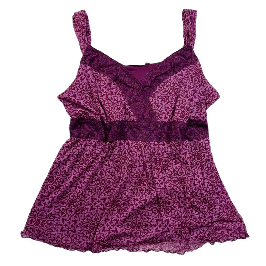 Purple lace top