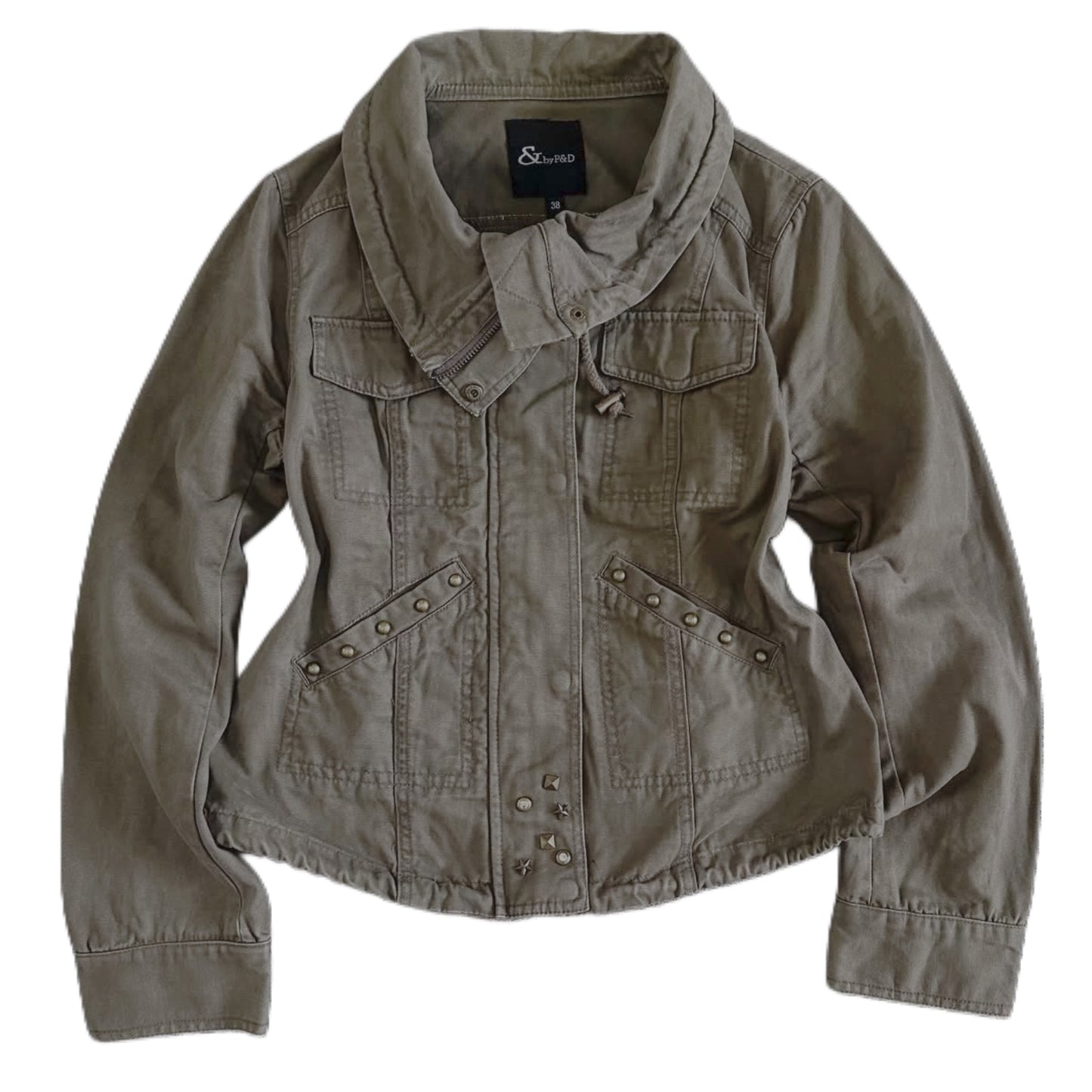 Green cargo rivets jacket