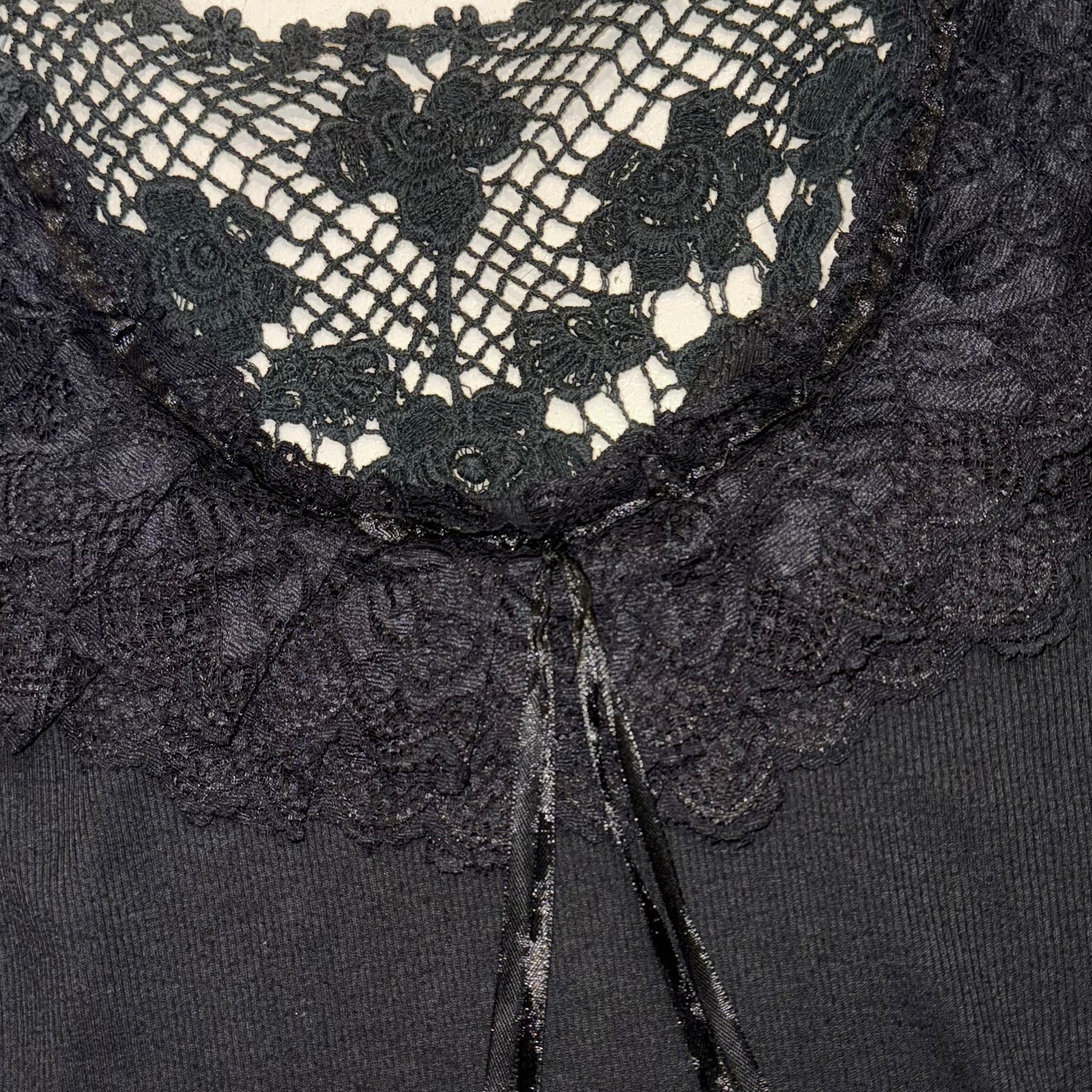 Black lace tank