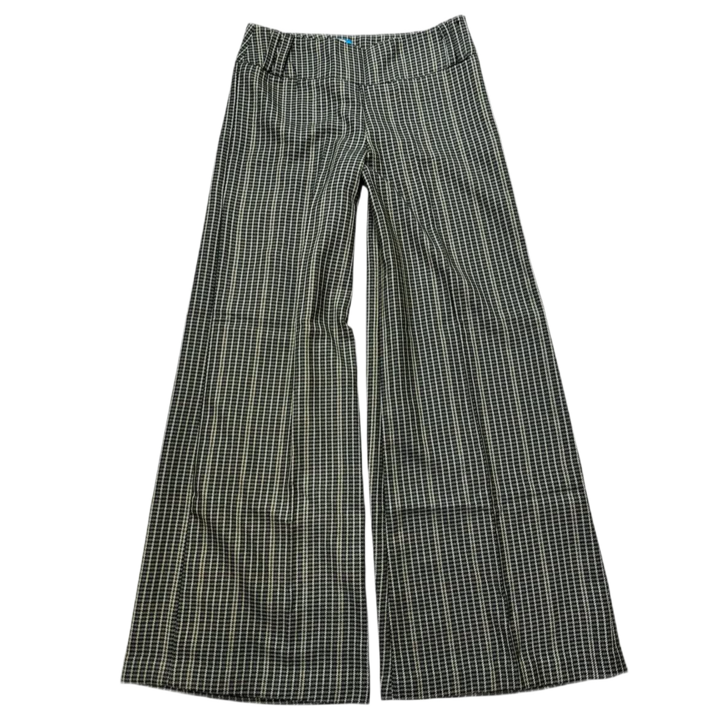 Houndstooth wide lag pants