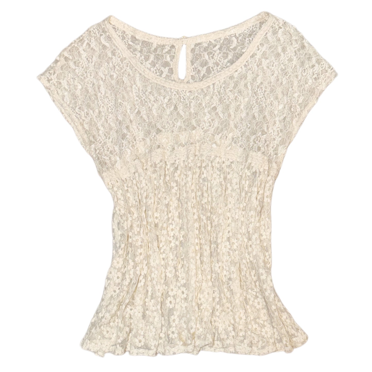 Beige lace top