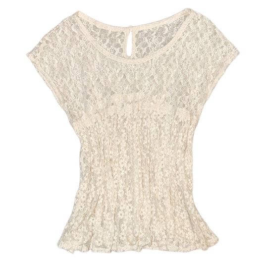 Beige lace top