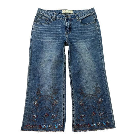 Embroidered jorts