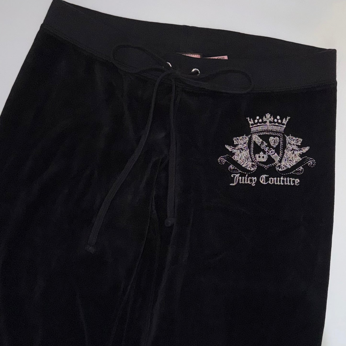 Juicy Couture black velvet pants