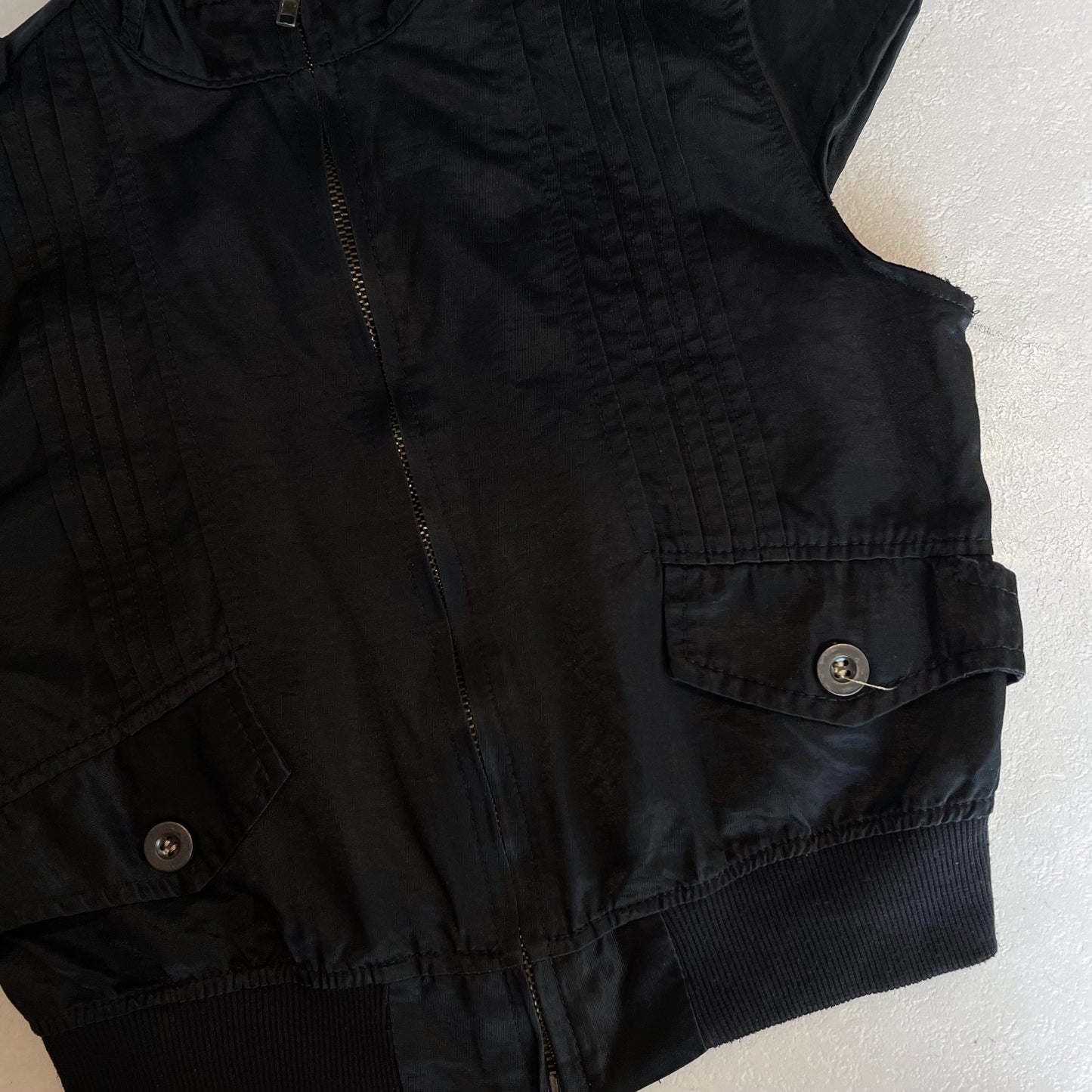Black zipper top