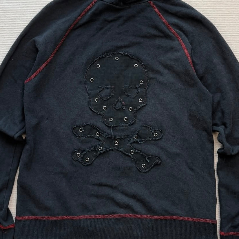 Peace Now zipup skull hoodie