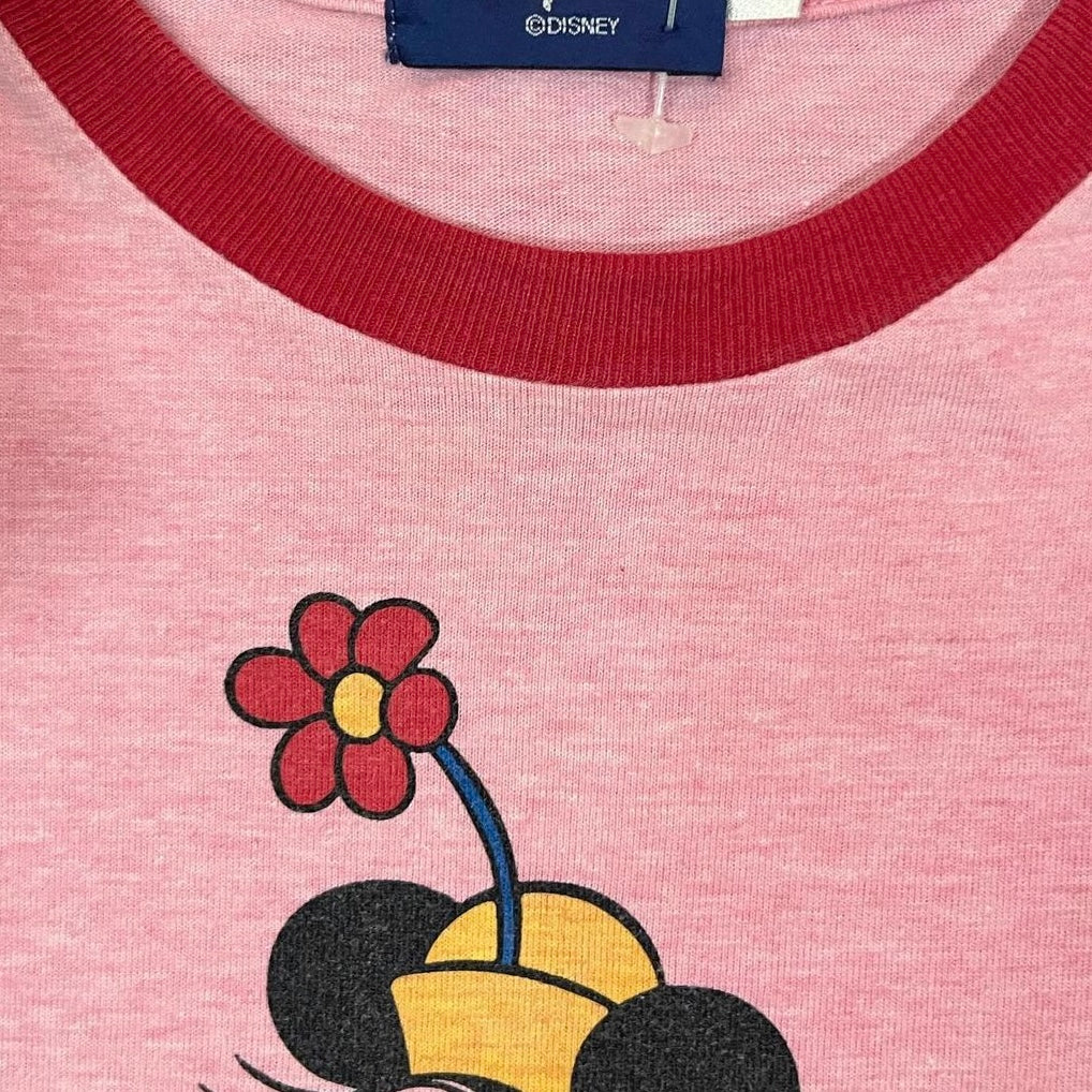 pink minnie mouse baby tee