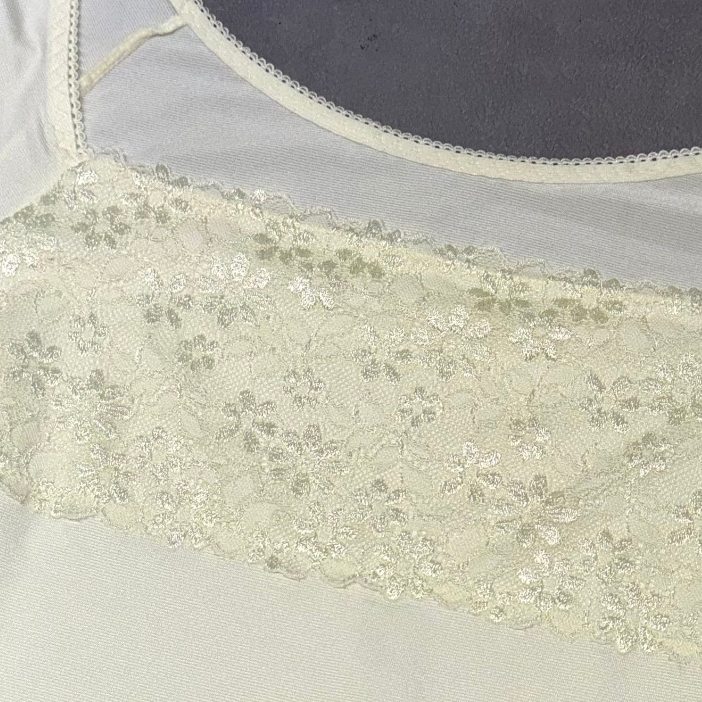 Light yellow lace top