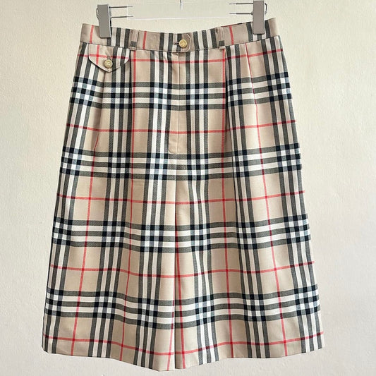 80s Burberry nova checkered jorts