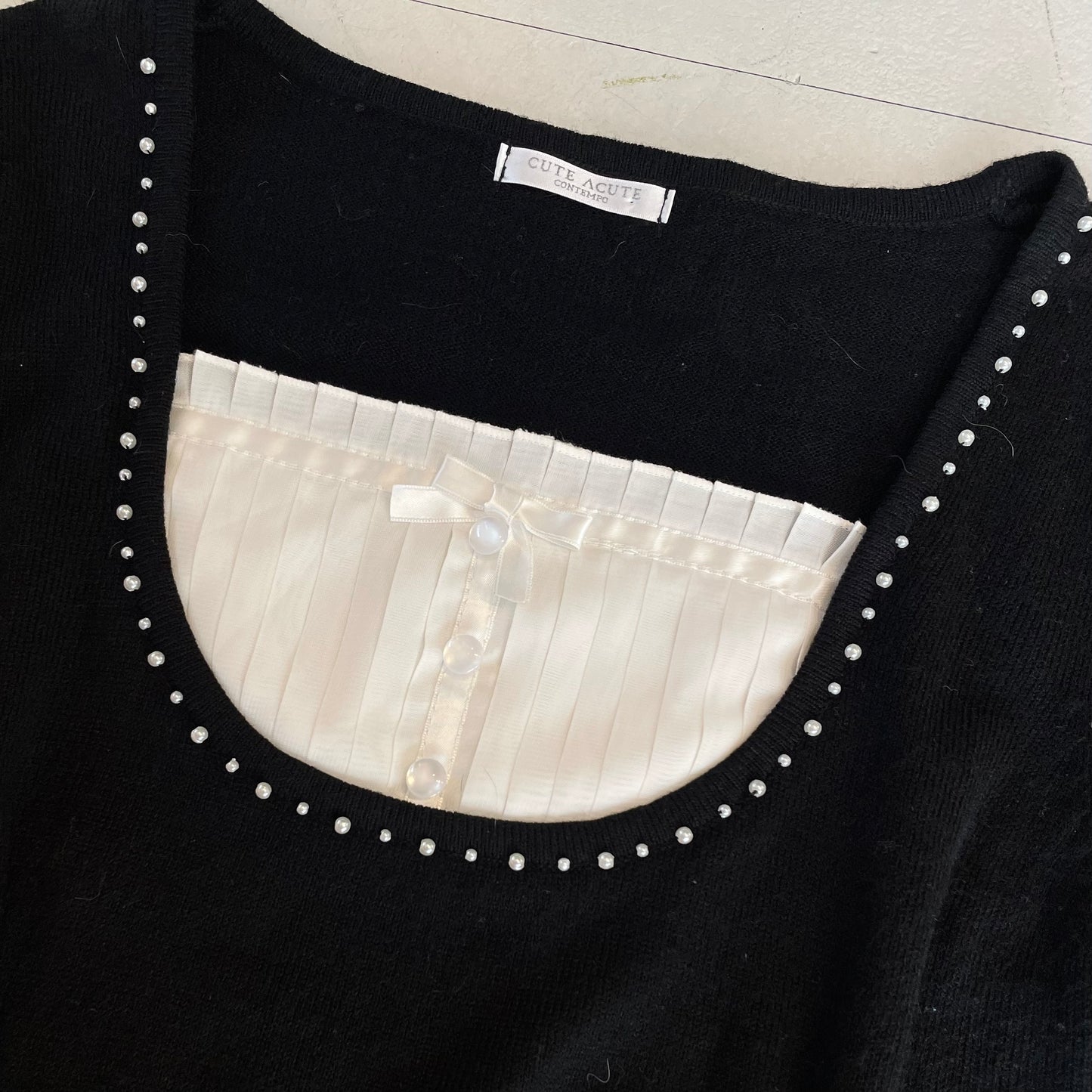Black layered top