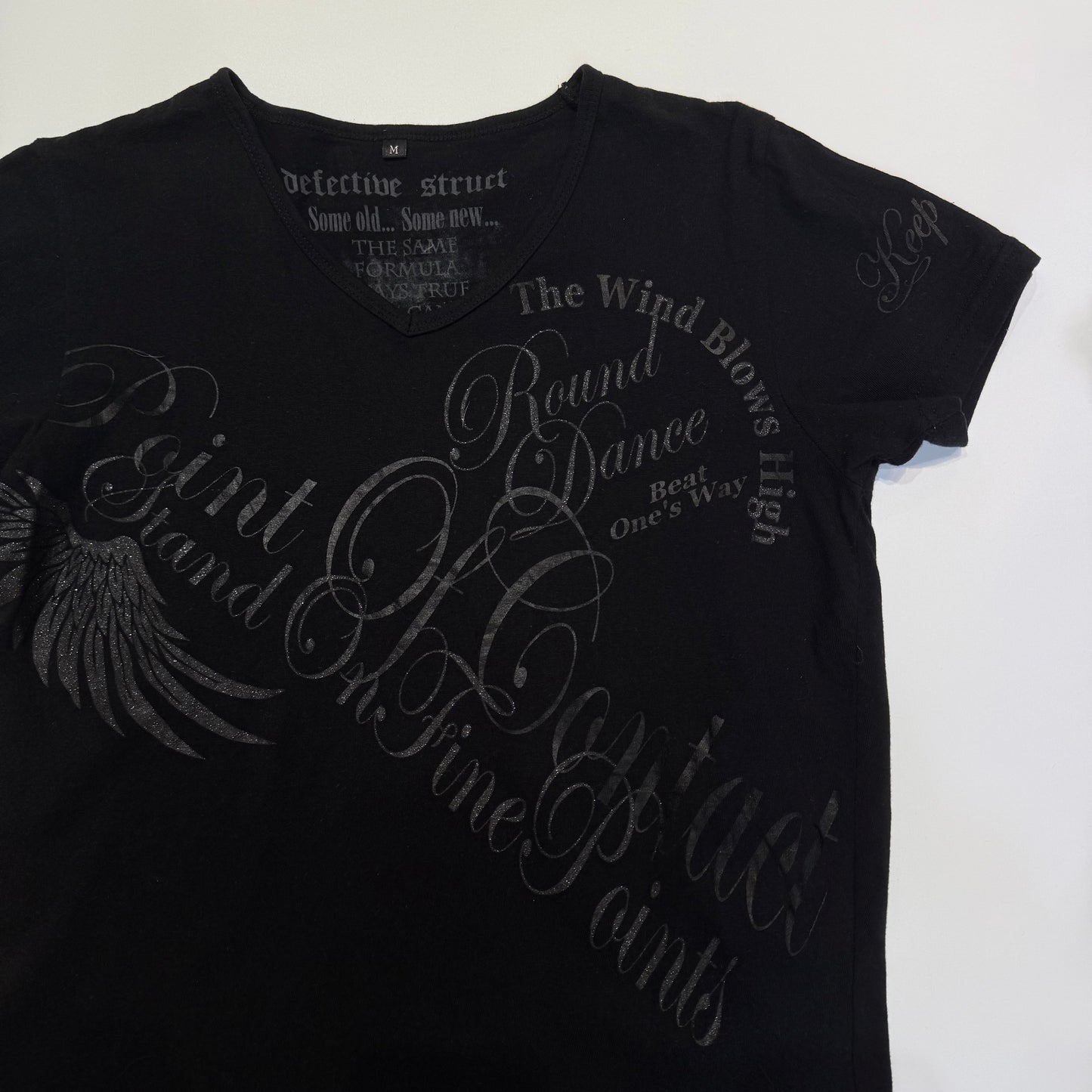 Black graphic tee