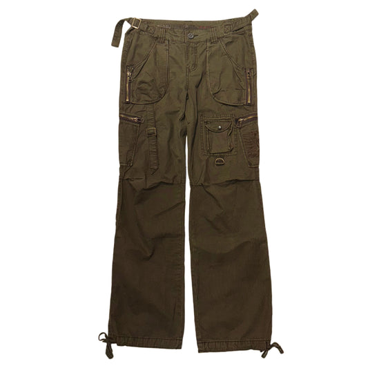 Brown cargo low waist pants