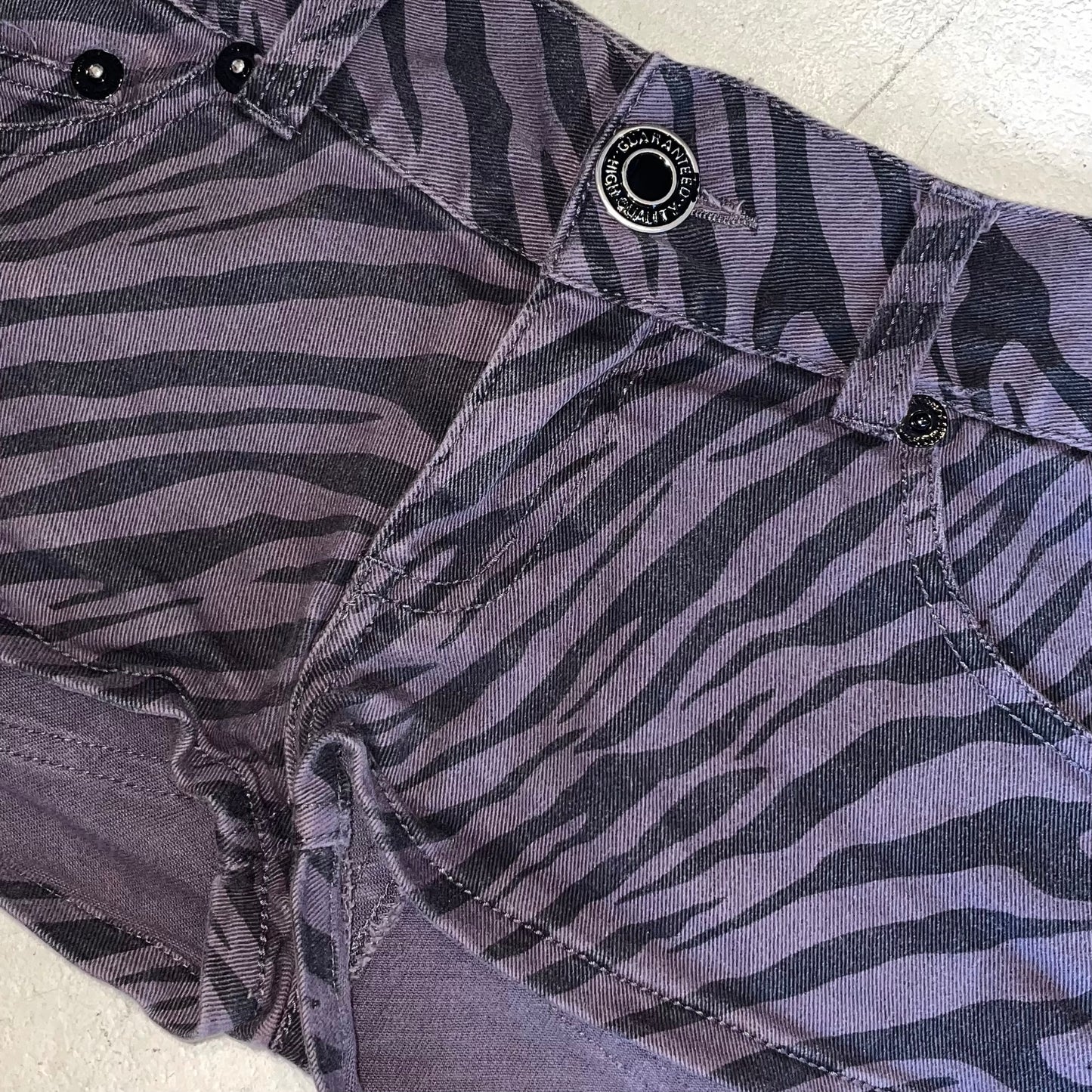 Zebra print shorts