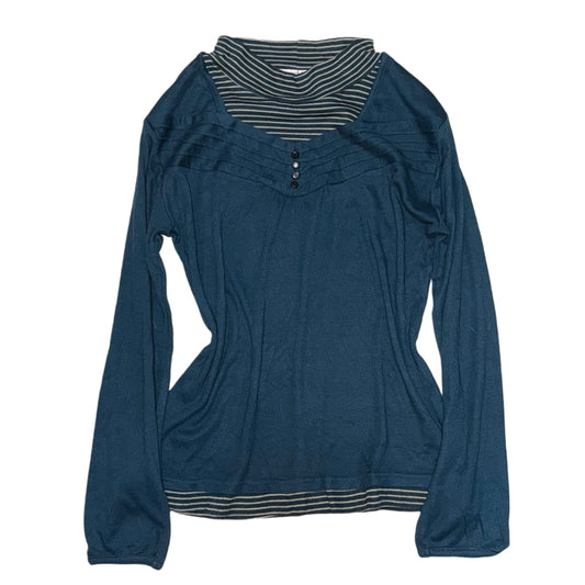 Mosaic blue layered long sleeve