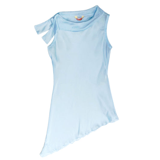 Baby blue mesh top