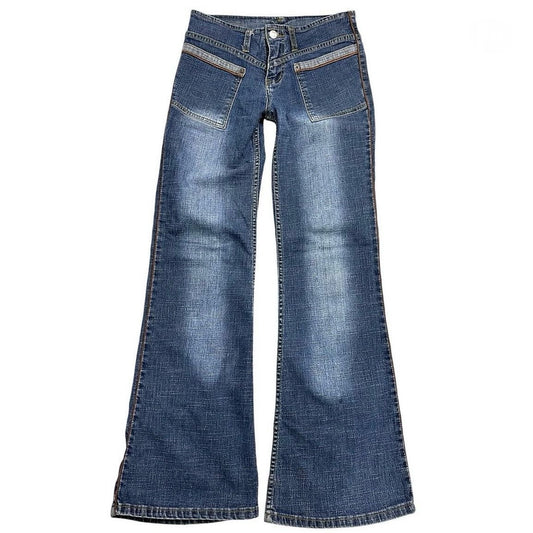 low waist bootcut jeans