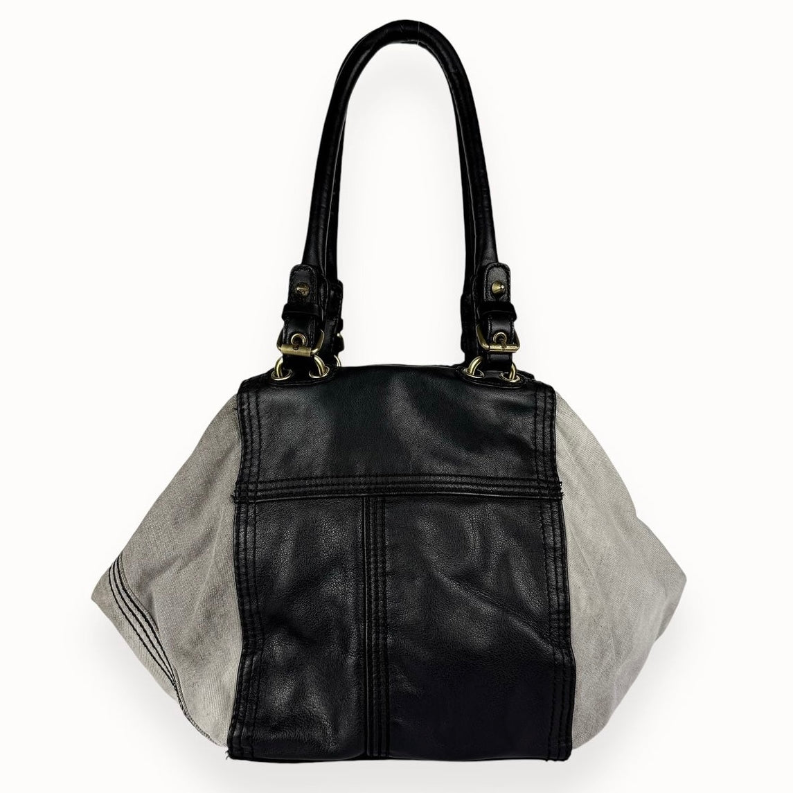 Diesel denim leather bag