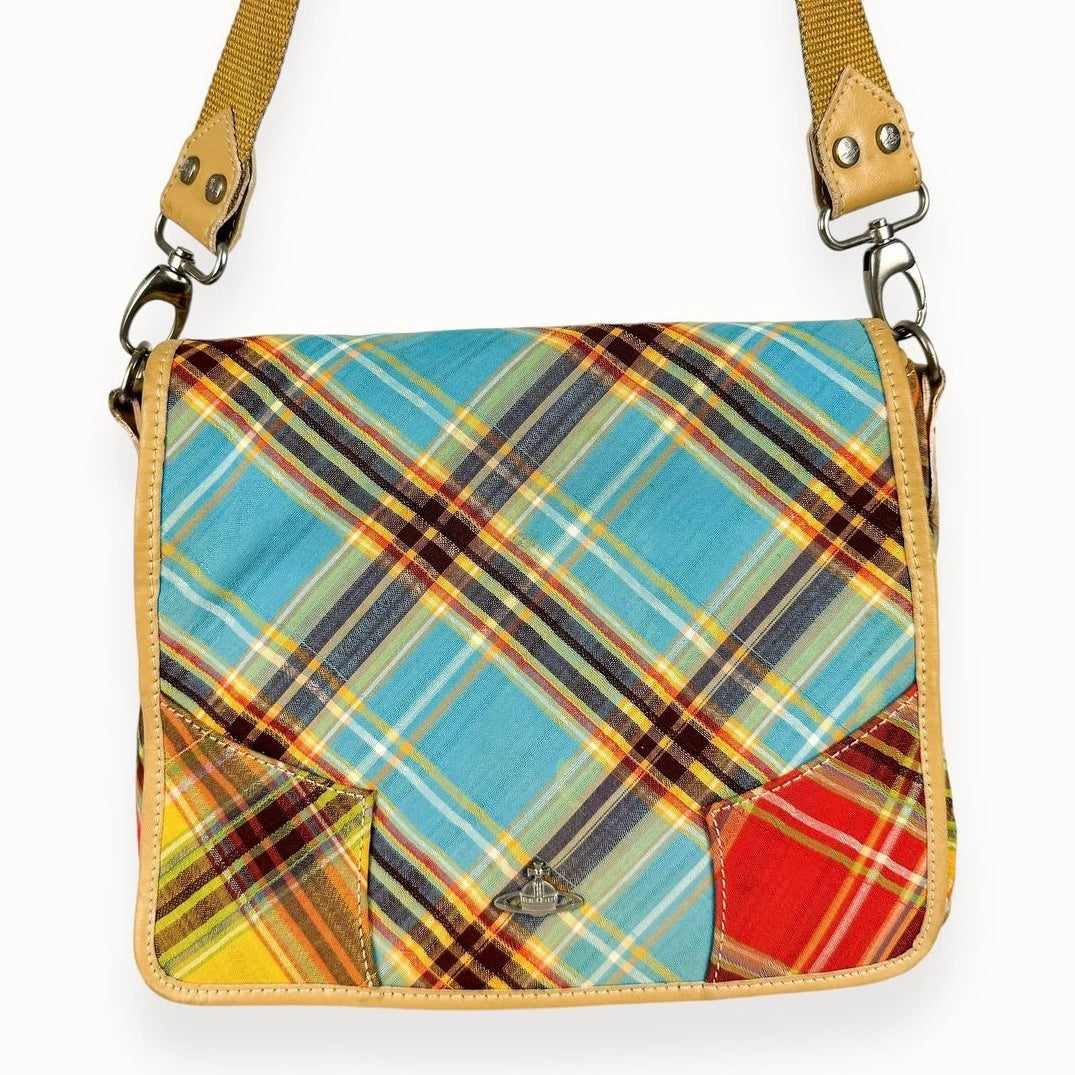 Vivienne Westwood tartan shoulder bag