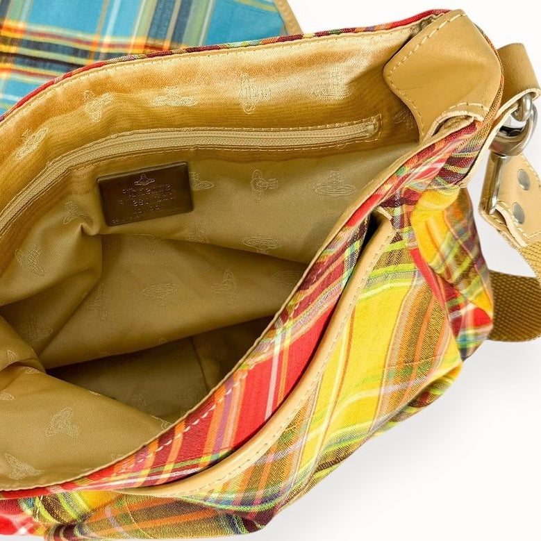 Vivienne Westwood tartan shoulder bag