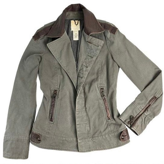 Diesel cargo leather jacket