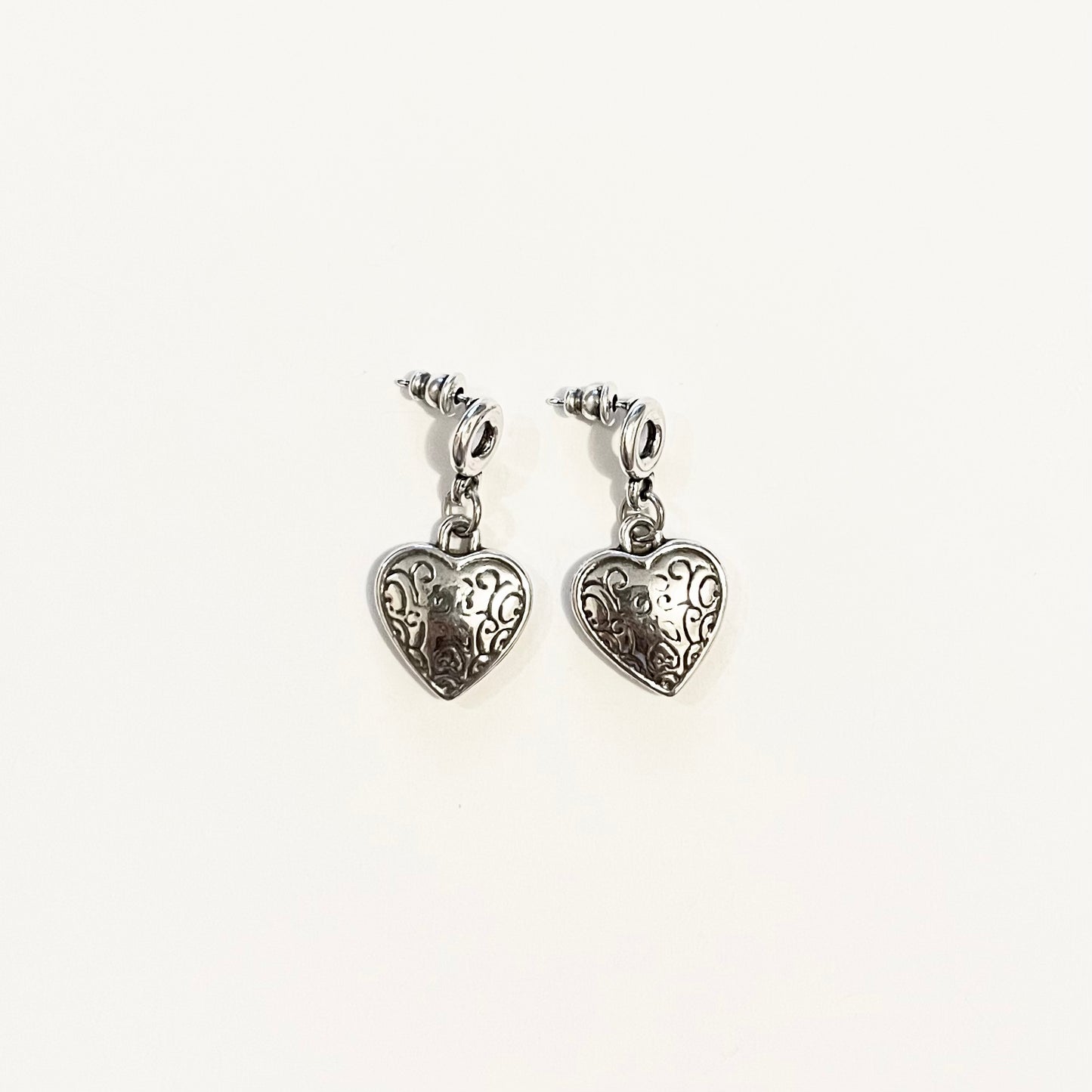 Vintage heart earrings