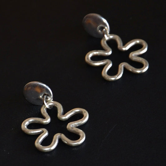 Sliver fafa earrings