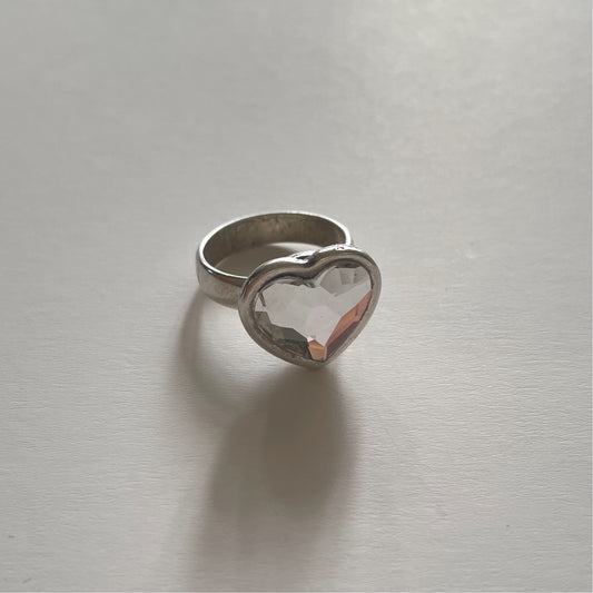 Swarovski heart ring