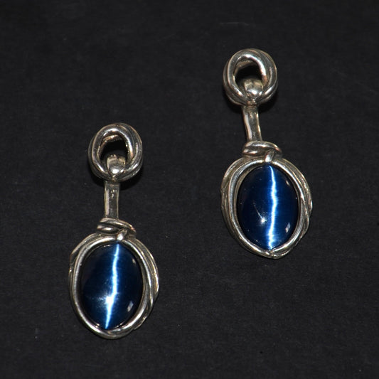 cat eyes crystal earrings